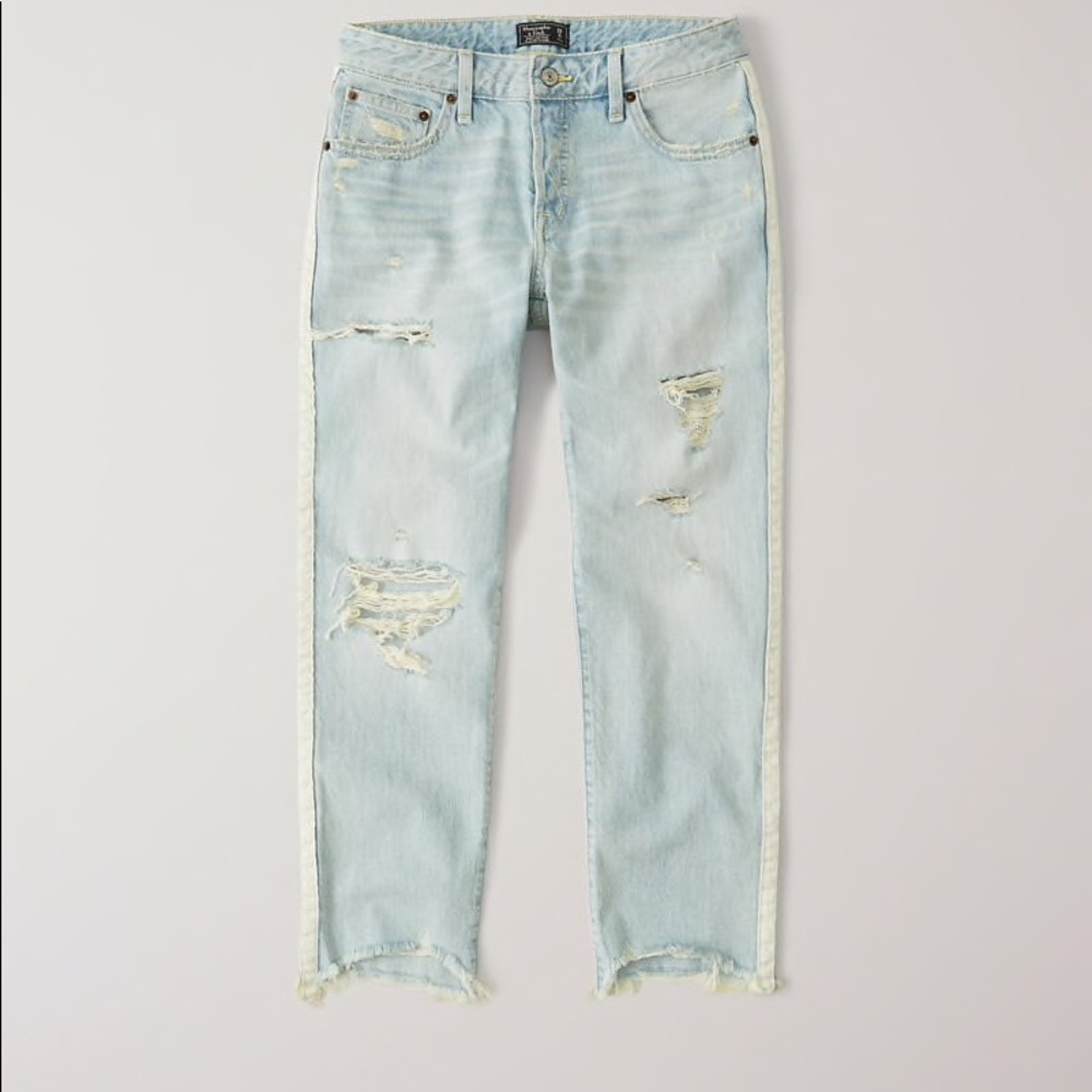 Ames Low Rise Slim Destroyed Boyfriend